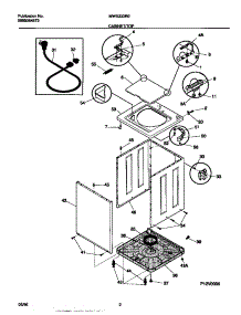 02 - Cabinet / Top parts for Frigidaire Washer MWX233RES0 from AppliancePartsPros.com