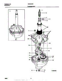 04 - Transmission parts for Frigidaire Washer MWX233RES0 from AppliancePartsPros.com