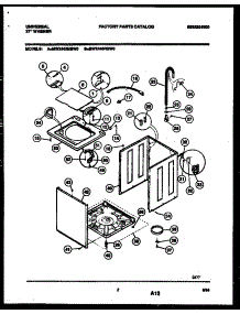 02 - Cabinet Parts parts for Frigidaire Washer MWX445MBW0 from AppliancePartsPros.com