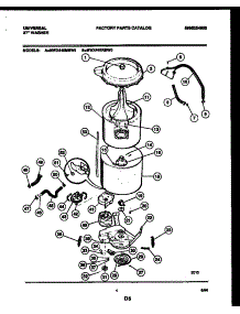 03 - Tub Detail parts for Frigidaire Washer MWX445MBWO from AppliancePartsPros.com