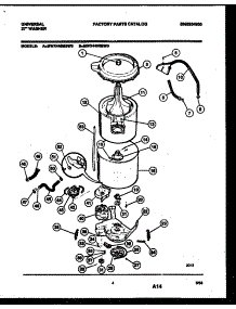 03 - Tub Detail parts for Frigidaire Washer MWX445RBW0 from AppliancePartsPros.com