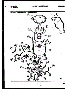 03 - Tub Detail parts for Frigidaire Washer MWX445RBWW0 from AppliancePartsPros.com