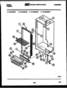 03 - Cabinet Parts parts for Frigidaire Freezer UFL2483CW7 from AppliancePartsPros.com