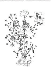 07 - Motor And Idler Arm Clutch parts for Frigidaire Washer WA24P2WSFA from AppliancePartsPros.com