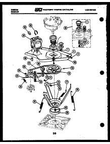 07 - Motor And Idler Arm Clutch parts for Frigidaire Washer WA28M4YTFB from AppliancePartsPros.com