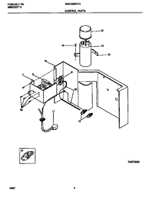 03 - Control  Parts parts for Frigidaire Air Conditioner WAC052G7A1 from AppliancePartsPros.com