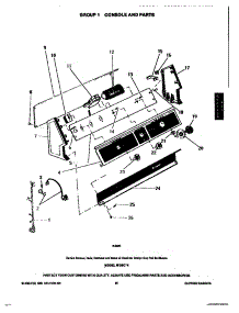 04 - Console parts for Frigidaire Washer WDSCW4 from AppliancePartsPros.com