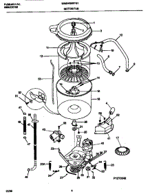 03 - Motor / Tub parts for Frigidaire Washer WWX433RFS1 from AppliancePartsPros.com