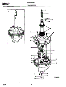 04 - Transmission parts for Frigidaire Washer WWX433RFS1 from AppliancePartsPros.com