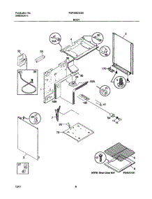 07 - Body parts for Frigidaire Range FGF335CGSK from AppliancePartsPros.com