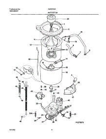 05 - Wshr Mtr,Hose parts for White Westinghouse Washer SWX703AQ1 from AppliancePartsPros.com