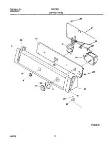 09 - Control Panel parts for White Westinghouse Washer SWX703AQ1 from AppliancePartsPros.com