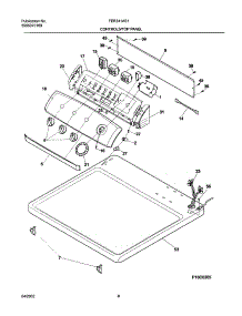 07 - Control Panel parts for Frigidaire Dryer FER341AS1 from AppliancePartsPros.com