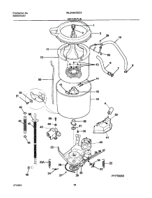 11 - Motor / Tub parts for Frigidaire Washer Dryer Combo WLXG42RED3 from AppliancePartsPros.com