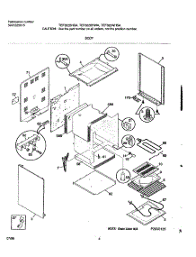 05 - Body parts for Frigidaire Range TEF322BHDA from AppliancePartsPros.com