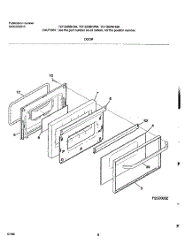 09 - Door parts for Frigidaire Range TEF322BHDA from AppliancePartsPros.com