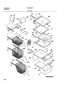 09 - Shelves parts for Frigidaire Refrigerator PLHS238ZCB1 from AppliancePartsPros.com