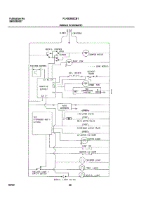 20 - Wiring Schematic parts for Frigidaire Refrigerator PLHS238ZCB1 from AppliancePartsPros.com