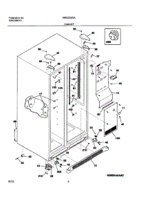 07 - Cabinet parts for White Westinghouse Refrigerator WRS23W0AW6 from AppliancePartsPros.com