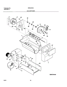 17 - Ice Container parts for White Westinghouse Refrigerator WRS23W0AW6 from AppliancePartsPros.com
