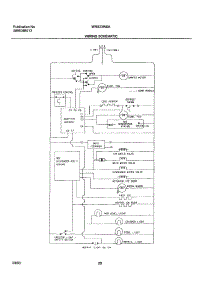 20 - Wiring Schematic parts for White Westinghouse Refrigerator WRS23W0AW6 from AppliancePartsPros.com