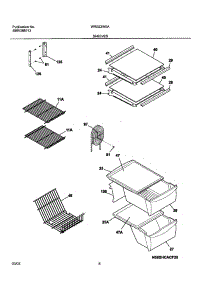 09 - Shelves parts for White Westinghouse Refrigerator WRS23W0AQ6 from AppliancePartsPros.com