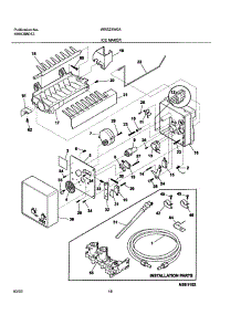 19 - Ice Maker parts for White Westinghouse Refrigerator WRS23W0AQ6 from AppliancePartsPros.com