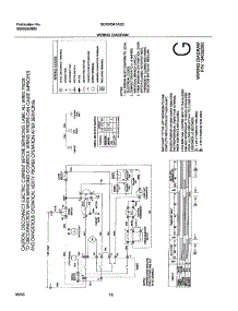 12 - Wiring Diagram parts for Frigidaire Dryer SGGR341AS2 from AppliancePartsPros.com