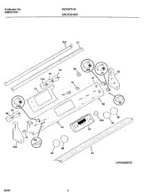 03 - Backguard parts for Frigidaire Range FED387CHSA from AppliancePartsPros.com