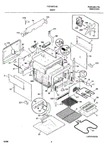 05 - Body parts for Frigidaire Range FED387CHSA from AppliancePartsPros.com