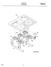 07 - Top / Drawer parts for Frigidaire Range FED387CHSA from AppliancePartsPros.com