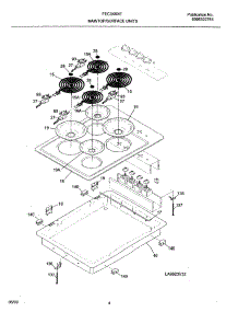 05 - Maintop / Surface Units parts for Frigidaire Cooktop FEC3X5XETA from AppliancePartsPros.com