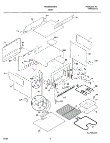 05 - Body parts for Frigidaire Range FED300WCWF from AppliancePartsPros.com