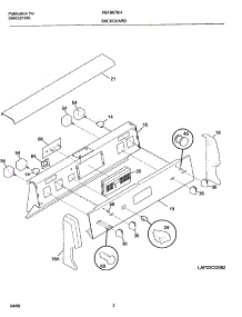 03 - Backguard parts for Frigidaire Range FEFB67BHWA from AppliancePartsPros.com