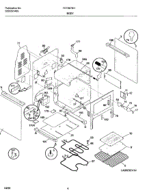 05 - Body parts for Frigidaire Range FEFB67BHWA from AppliancePartsPros.com