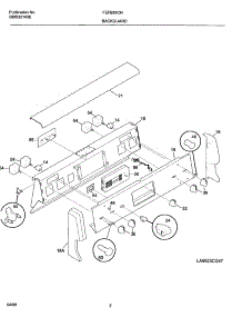 03 - Backguard parts for Frigidaire Range FEFB55CHSA from AppliancePartsPros.com