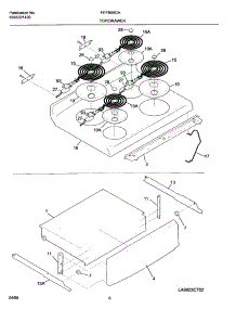 07 - Top / Drawer parts for Frigidaire Range FEFB55CHSA from AppliancePartsPros.com