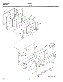 09 - Door parts for Frigidaire Range FEFB55CHSA from AppliancePartsPros.com