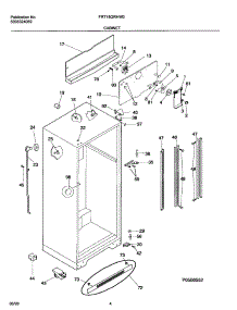 05 - Cabinet parts for Frigidaire Refrigerator FRT18QRHW0 from AppliancePartsPros.com