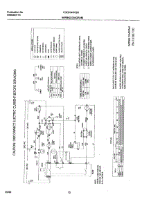10 - Wiring Diagram parts for Frigidaire Dryer FDEB34RGS0 from AppliancePartsPros.com