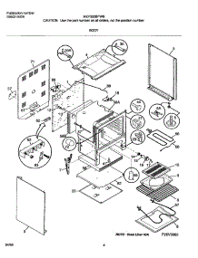 05 - Body parts for Frigidaire Range MEF352BFWB from AppliancePartsPros.com