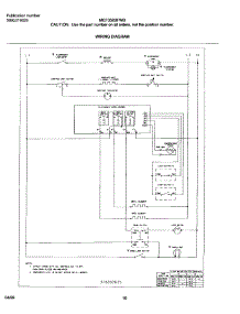 10 - Wiring Diagram parts for Frigidaire Range MEF352BFWB from AppliancePartsPros.com