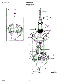 07 - Transmission parts for Frigidaire Washer FWX6970EW4 from AppliancePartsPros.com