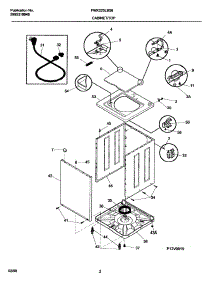 03 - Cabinet / Top parts for Frigidaire Washer FWX223LBS6 from AppliancePartsPros.com