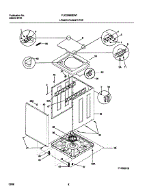 09 - Lower Cabinet / Top parts for Frigidaire Washer Dryer Combo FLXG8960EW1 from AppliancePartsPros.com