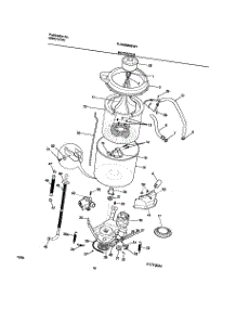 11 - Motor / Tub parts for Frigidaire Washer Dryer Combo FLXG8960EW1 from AppliancePartsPros.com