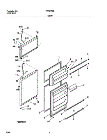 03 - Door parts for Frigidaire Refrigerator FRT21TSGD2 from AppliancePartsPros.com