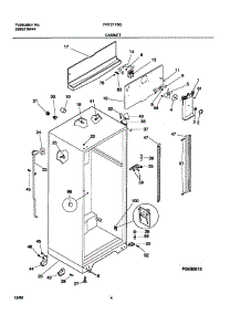 05 - Cabinet parts for Frigidaire Refrigerator FRT21TSGD2 from AppliancePartsPros.com