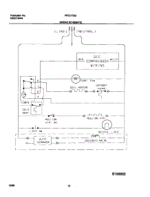 12 - Wiring / Schematic parts for Frigidaire Refrigerator FRT21TSGD2 from AppliancePartsPros.com
