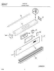 03 - Control Panel parts for Frigidaire Oven FGB557CESI from AppliancePartsPros.com
